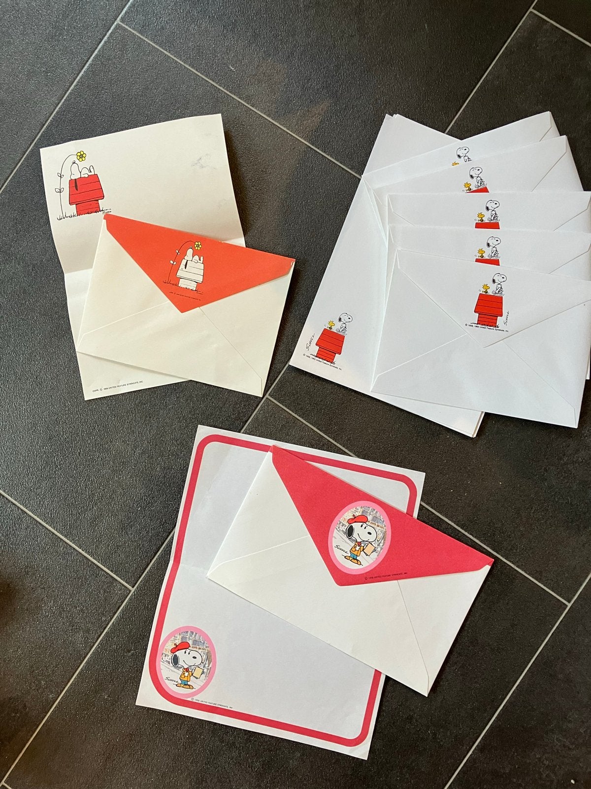 Snoopy briefpapier ORIGINEEL UIT JAREN ‘80, Ophalen of Verzenden, Zo goed als nieuw