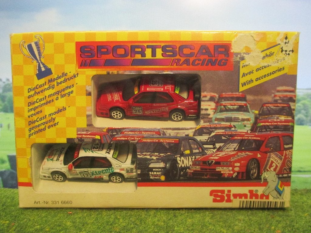 1:64 Duo-set met 2 Alfa Romeo 155 DTM Edocar Dickies, Ophalen of Verzenden, Zo goed als nieuw, Auto