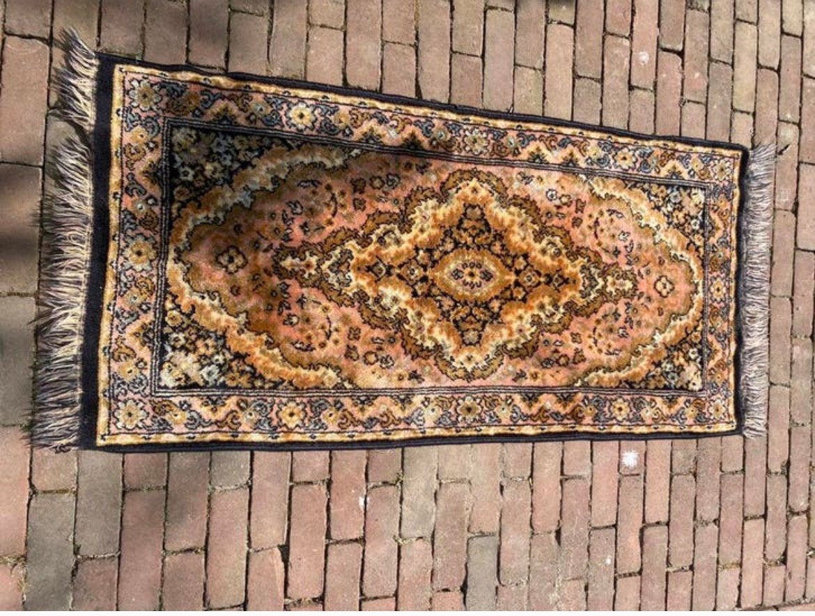 Prachtig Perzisch vloerkleed - wol Authentiek design, Geel, 150 tot 200 cm, Rechthoekig, Vloerkleed tapijt