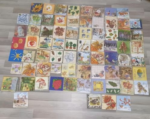 Servetten voor Decoupage, Grote Collectie 70 designs 600 st, Hobby en Vrije tijd, Overige thema's, Nieuw, Meerkleurig, Ophalen of Verzenden