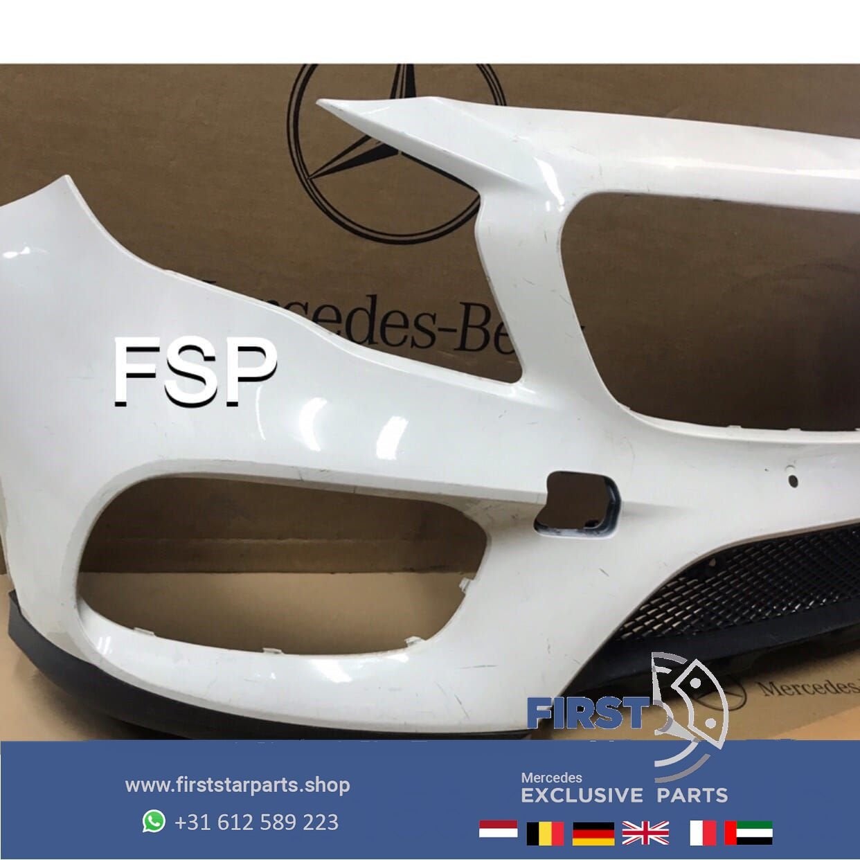 W156 X156 GLA FACELIFT AMG VOORBUMPER origineel Mercedes 201, Gebruikt, -, Voor, Ophalen of Verzenden