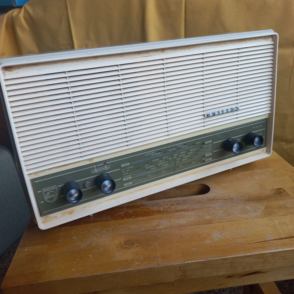 Vintage Philips buizenradio B3X00U - Functioneel, Ophalen