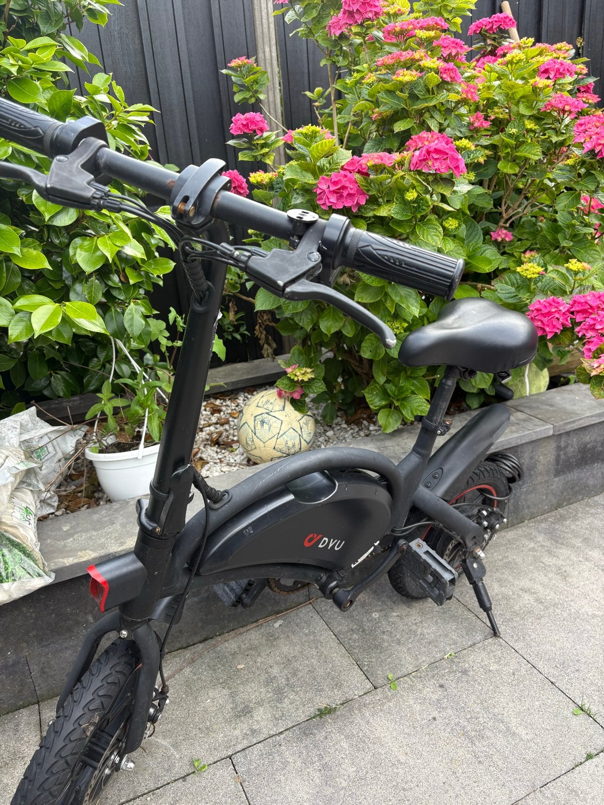 DYU E-bike met gashendel en trappers, Minder dan 47 cm, Ophalen, Gebruikt, Overige merken