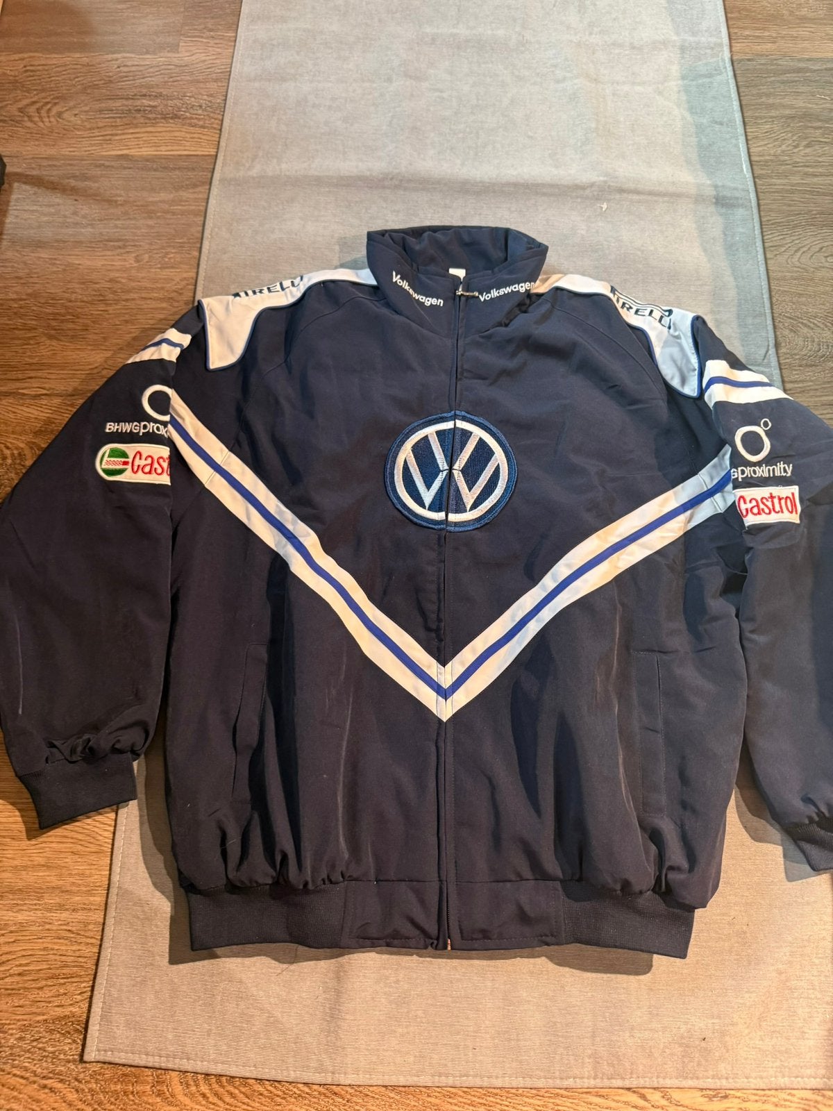 VW Volkswagen Racing Bomberjack (Maat XXL) Vintage, Ophalen of Verzenden, Nieuw, Overige maten, Blauw
