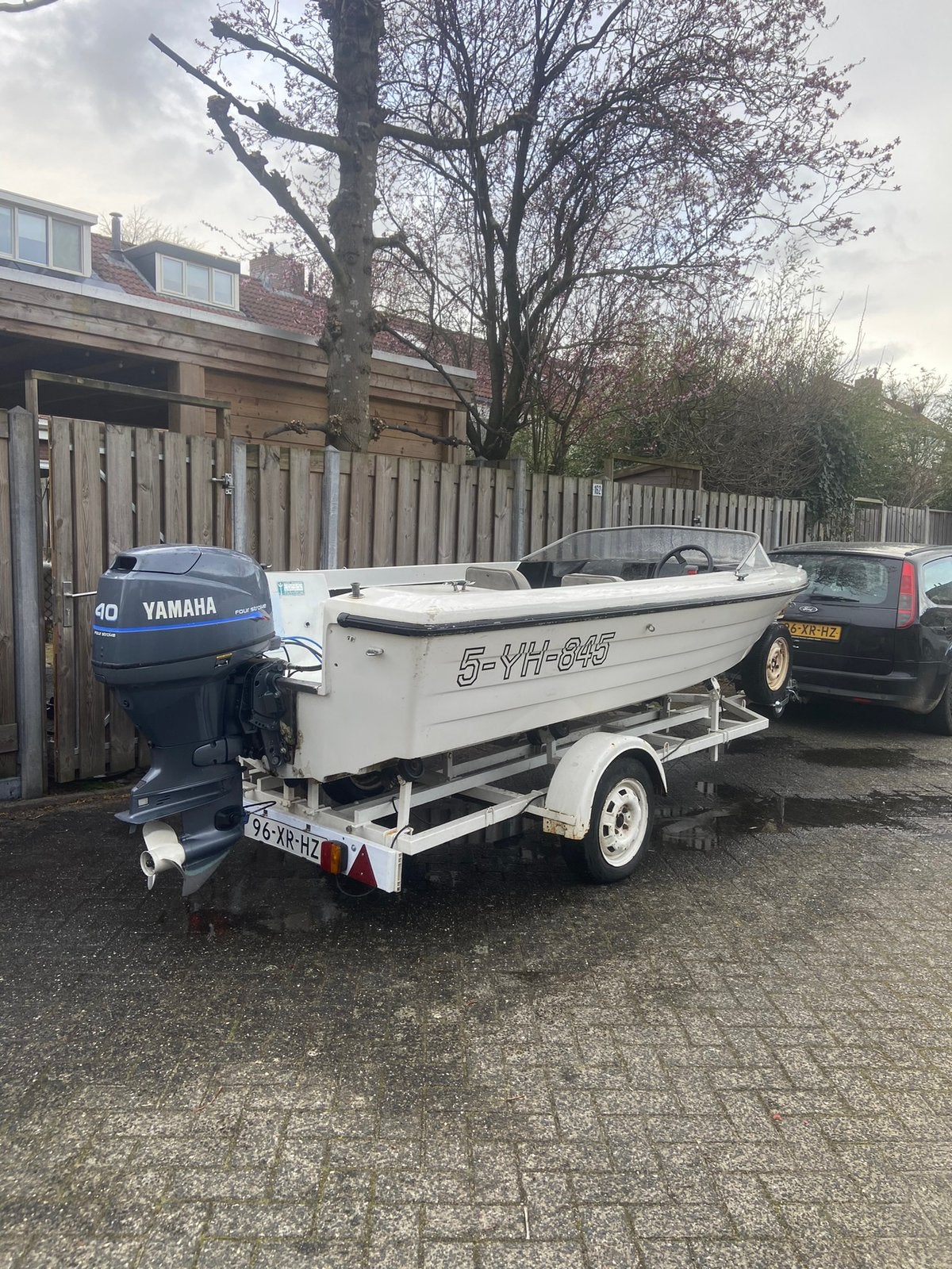 Speedboot met Yamaha 40pk buitenboordmotor, Ophalen, Overige merken, Gebruikt, 40 pk