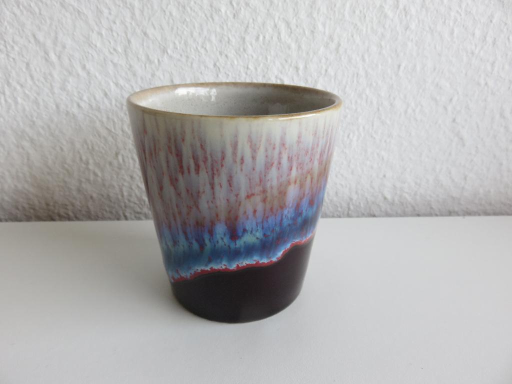 HKliving mokje purple rain 70's koffiemok Yeti, Keramiek, Nieuw, Ophalen of Verzenden, Overige stijlen