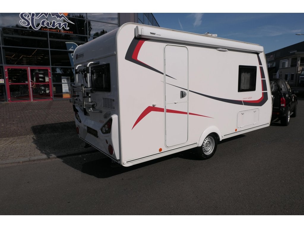 Sterckeman Easy Comfort 420 CP luifel en fietsendrager, Caravans en Kamperen, Caravans, Schokbreker, Sterckeman, 4 tot 5 meter