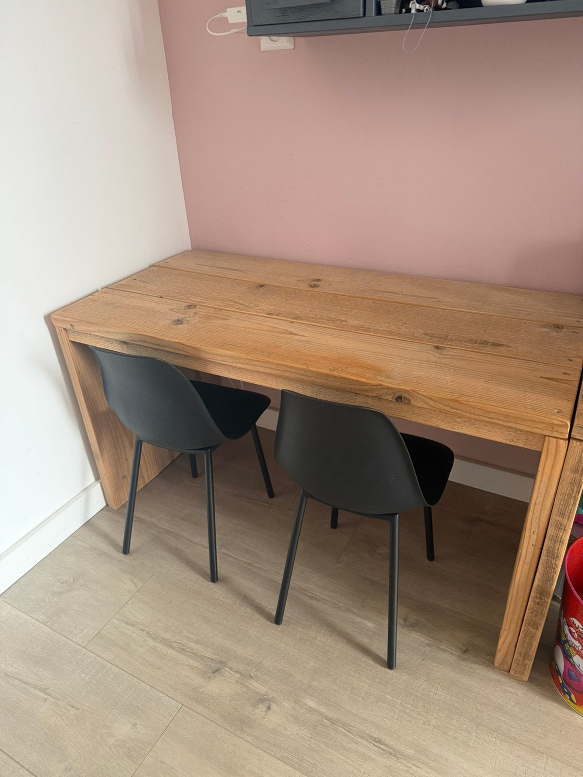 Steigerhouten Speeltafel | Pip kinder bureau buro steiger, Huis en Inrichting, Ophalen of Verzenden, Zo goed als nieuw, Rechthoekig