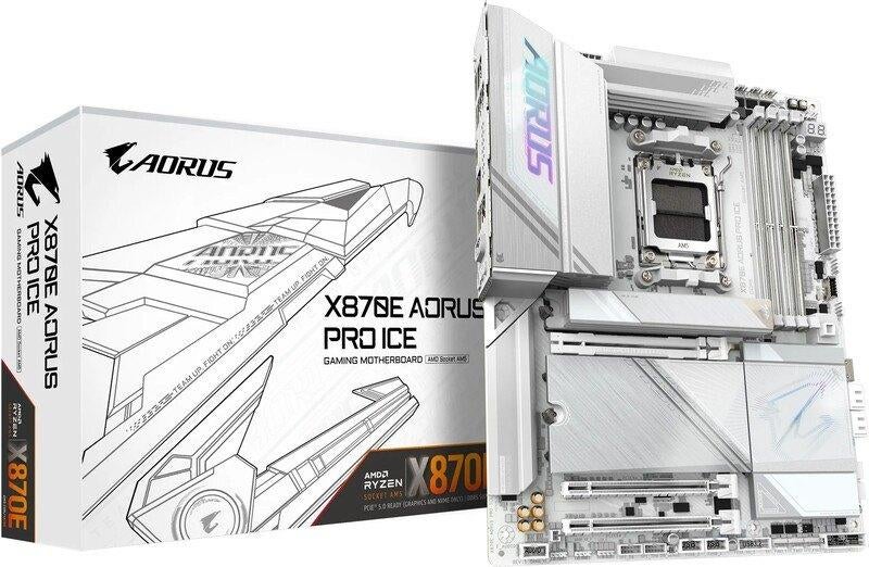 Gigabyte X870E AORUS PRO ICE, Computers en Software, Moederborden, Ophalen, Zo goed als nieuw, ATX, DDR5