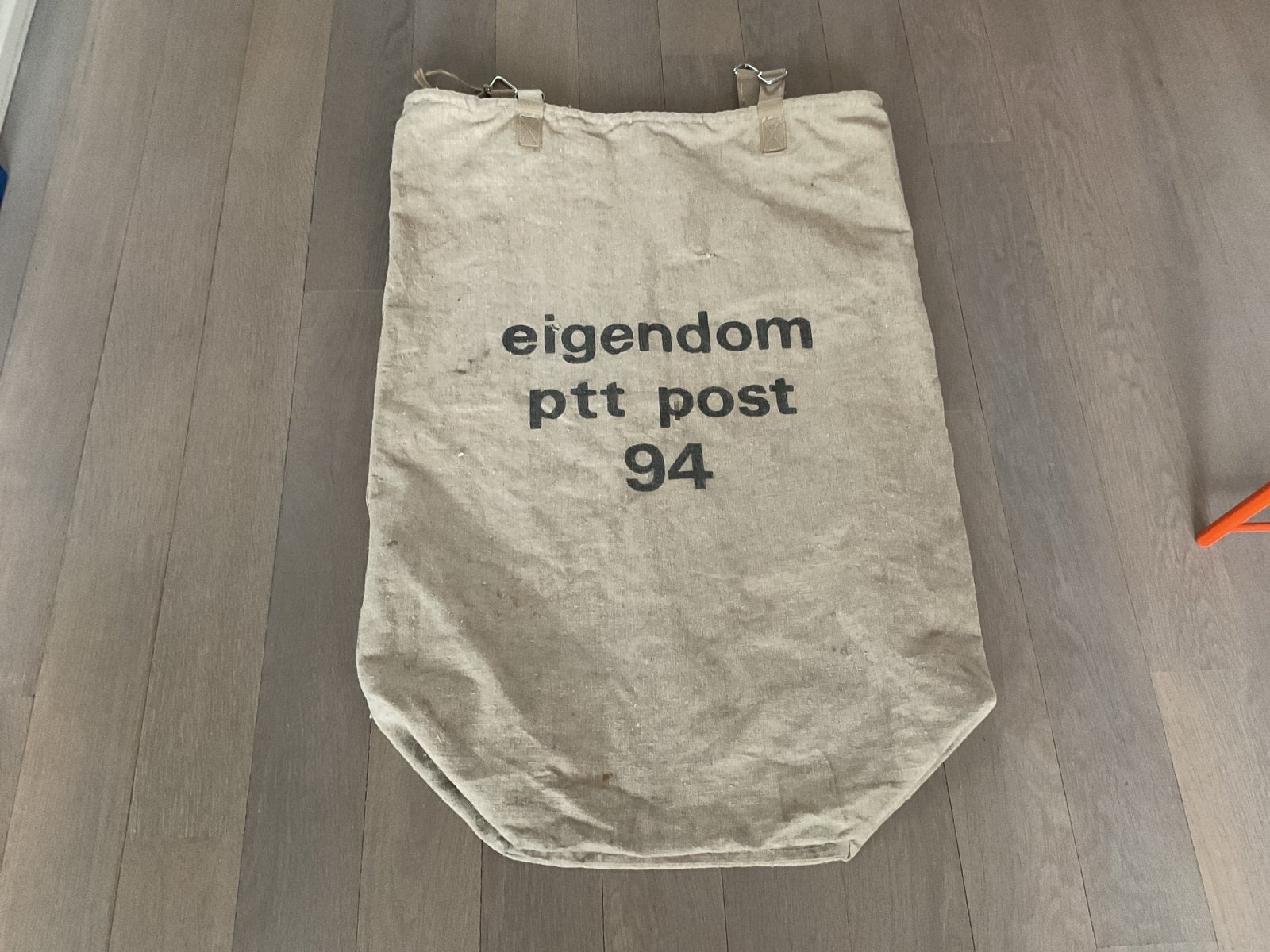 PTT Jute Postzak - Vintage Postzak 82 x 58 cm, Ophalen of Verzenden, Gebruikt