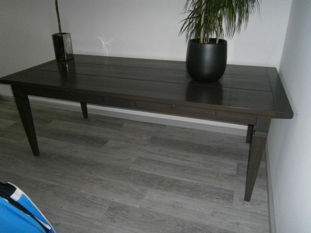 Prachtige EET-VERGADER- of LEESTAFEL, 220x100 cm, Huis en Inrichting, Tafels | Eettafels, Ophalen, 100 tot 150 cm, Eikenhout, 200 cm of meer