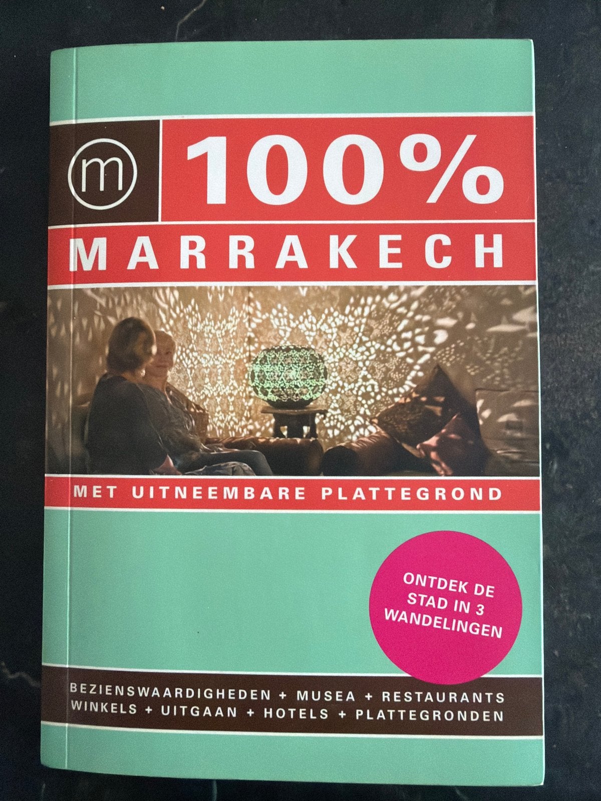 100% Marrakech reisgids met uitneembare plattegrond, Overige merken, Afrika, Ophalen of Verzenden, Zo goed als nieuw