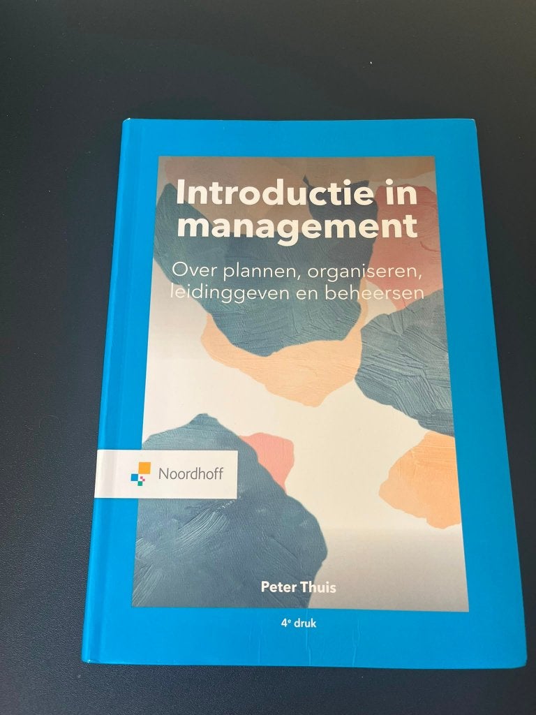 Introductie in management 4e druk, Zo goed als nieuw, Peter Thuis, Beta, HBO