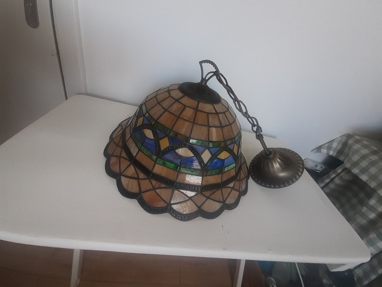art deco hanglamp, Ophalen, Zo goed als nieuw, Glas, Art deco
