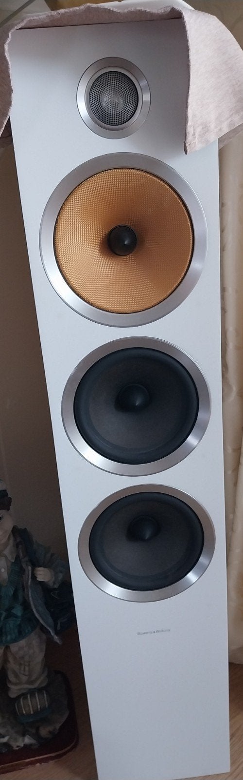 2 Bowers&Wilkins CM9 S2 speakers wit mat, Ophalen, Zo goed als nieuw, Bowers & Wilkins (B&W)