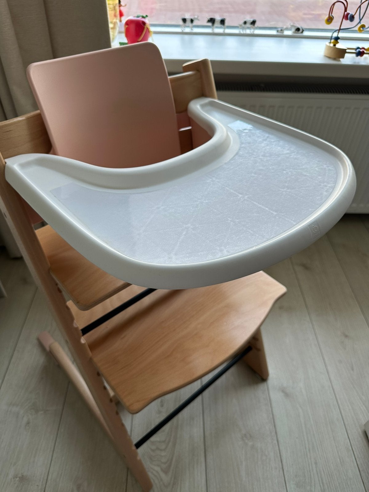 Stokke tray incl suction solver sticker, Kinderen en Baby's, Ophalen of Verzenden, Zo goed als nieuw, Meegroeistoel
