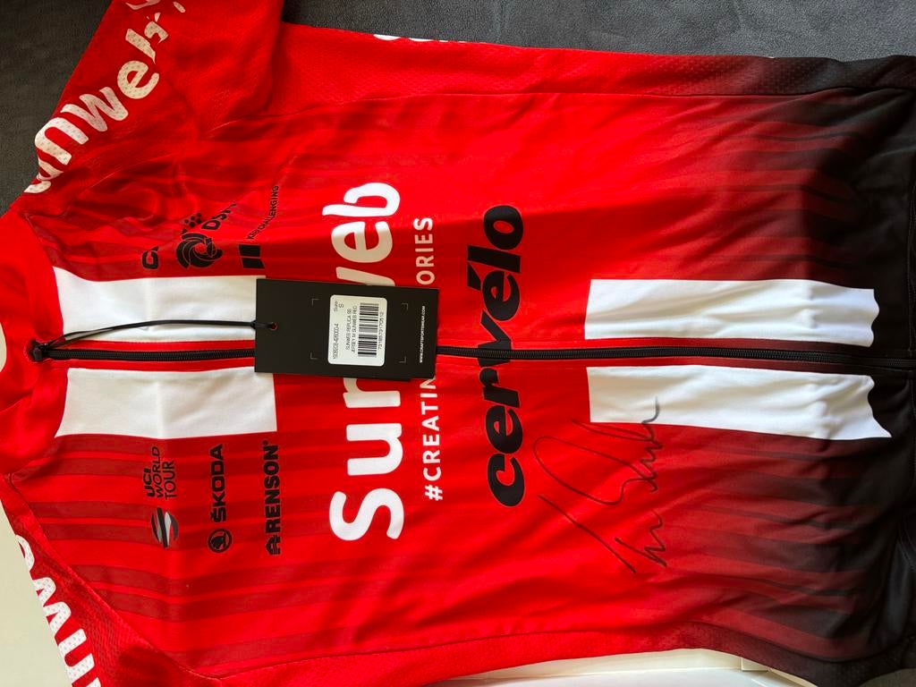 Gesigneerd Team Sunweb Wielershirt - Tom Dumoulin (Maat S), Ophalen, Zo goed als nieuw
