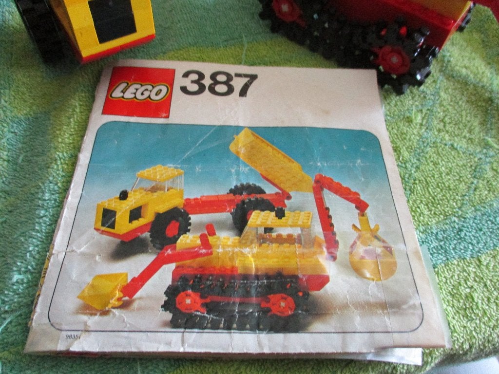 lego Set 387 Graafmachine en dumper, Ophalen of Verzenden, Gebruikt, Complete set, Lego