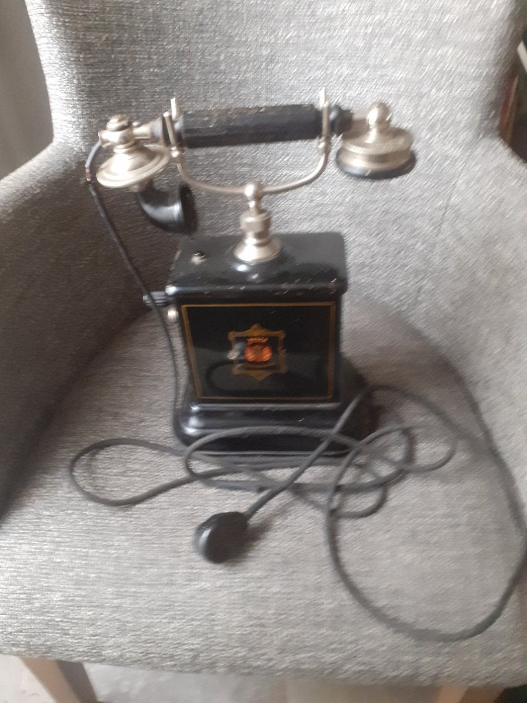 Mooie antieke deense telefoon, Ophalen of Verzenden