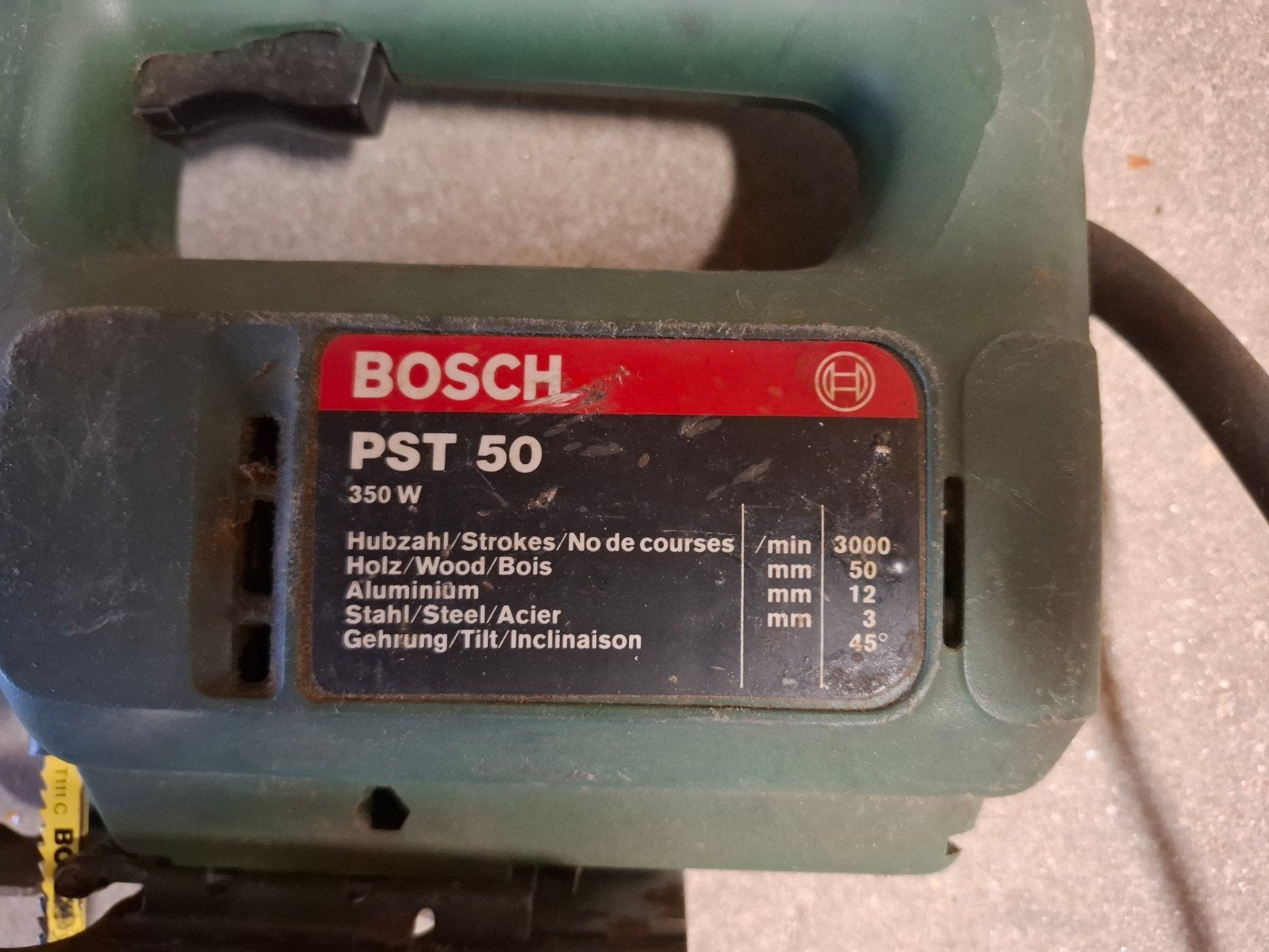 Bosch PST 50 Decoupeerzaag - 350W, Gebruikt, Decoupeerzaag, Ophalen of Verzenden, 30 tot 70 mm