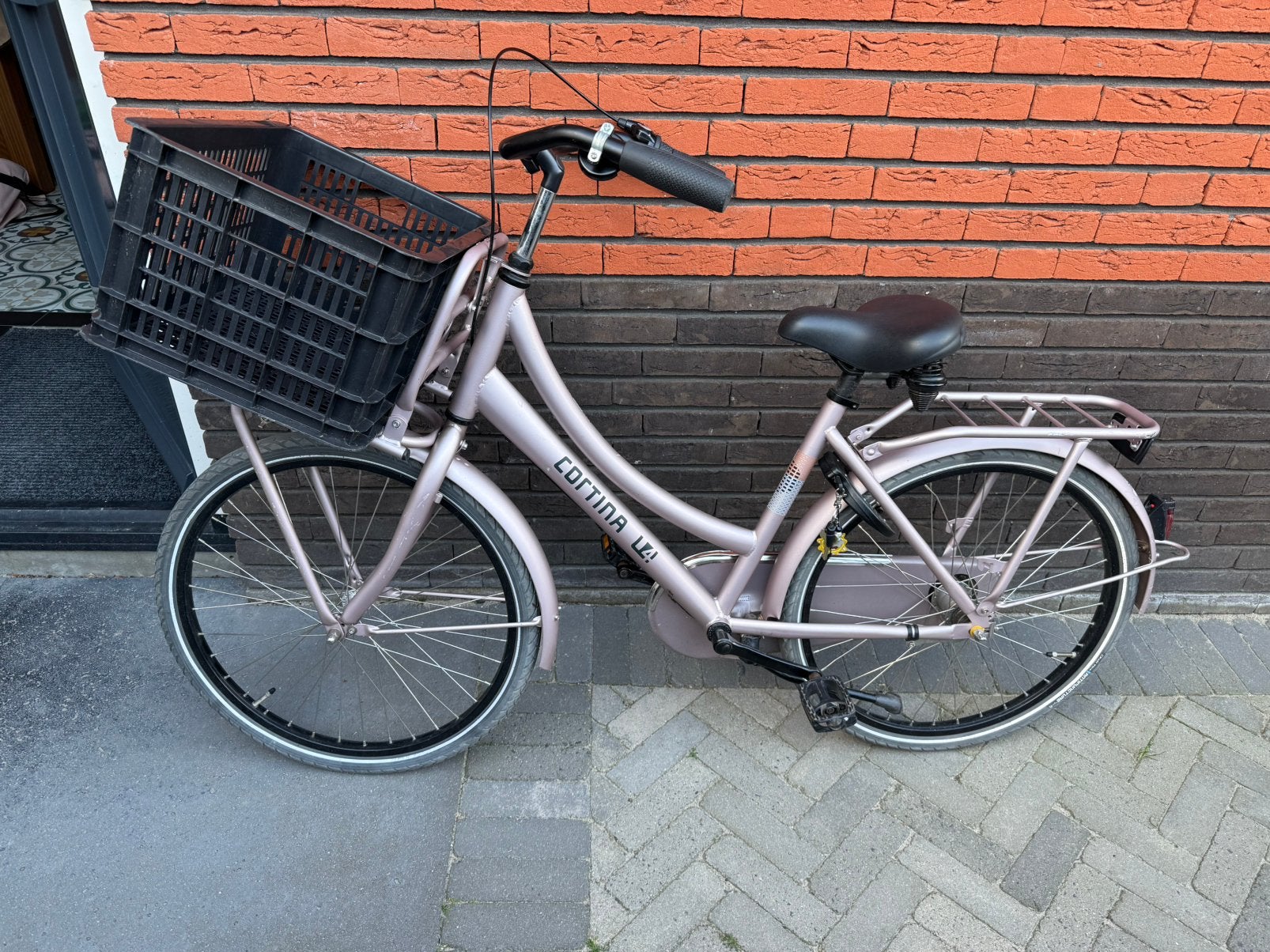 Roze Cortina u4 Fiets 24 inch, Ophalen, Terugtraprem, Versnellingen, Gebruikt