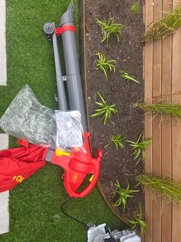 WOLF-Garten Bladblazer/-zuiger met versnipperfunctie, Gebruikt, WOLF-Garten, Met opvangzak, Handgedragen