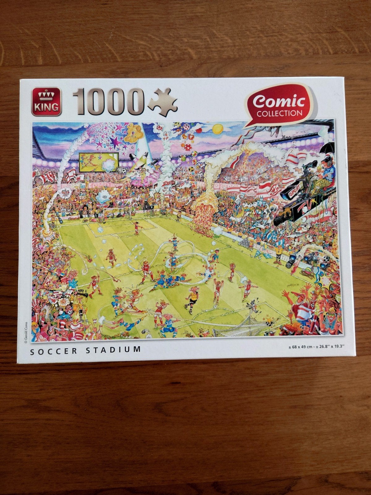 Puzzel voetbalstadion 1000 stukjes, Ophalen, 500 t/m 1500 stukjes, Zo goed als nieuw, Legpuzzel
