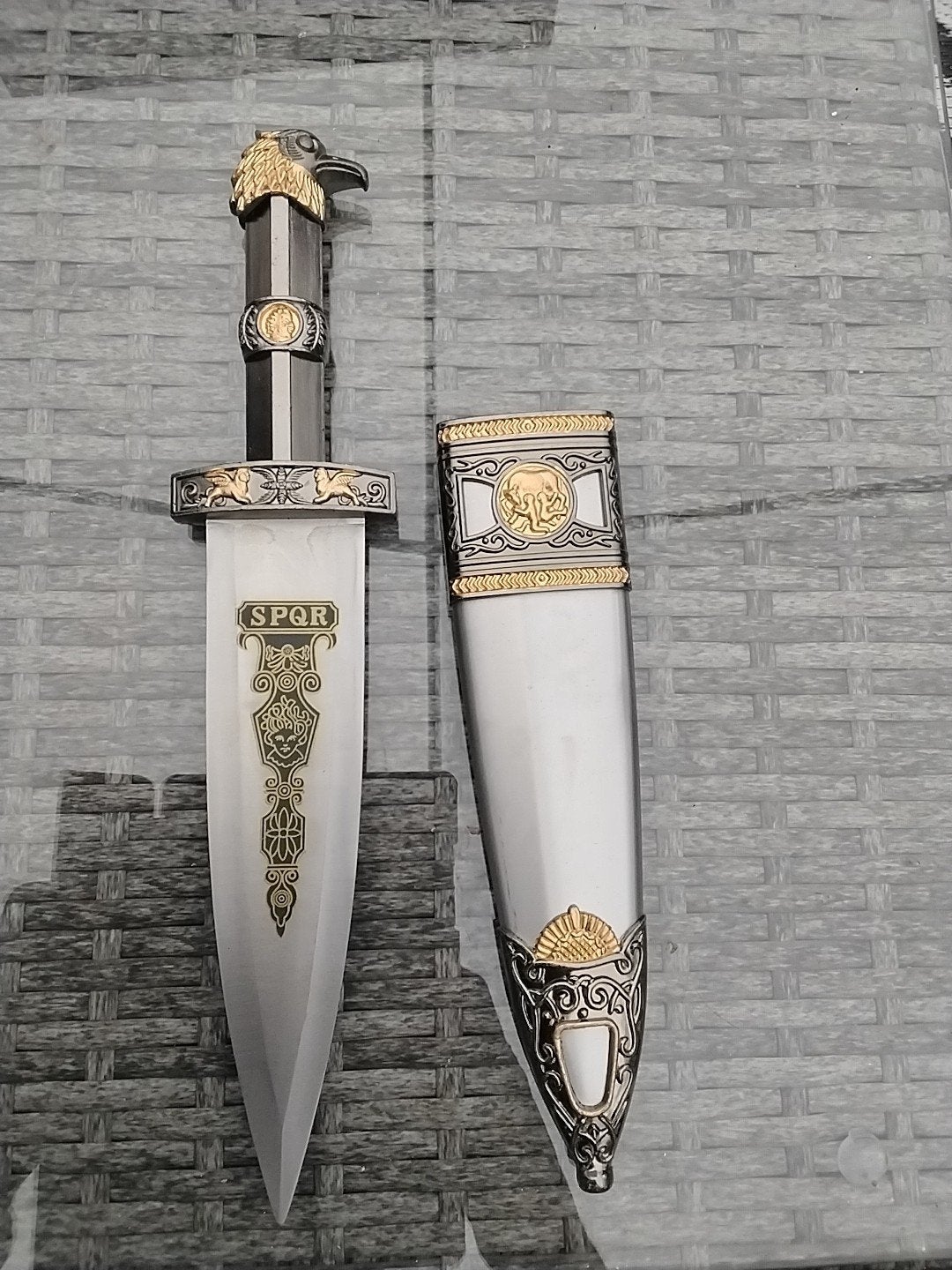 Decoratief Romeins Gladius Zwaard met Schede, Verzamelen, Ophalen of Verzenden, Zo goed als nieuw