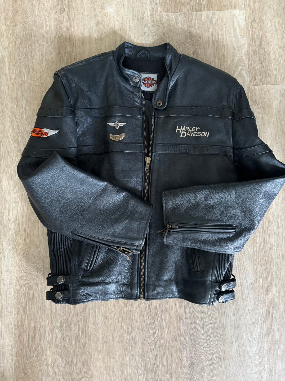 Harley Davidson, Motoren, Kleding | Motorkleding, Jas | leer, Dames, Tweedehands, Ophalen of Verzenden