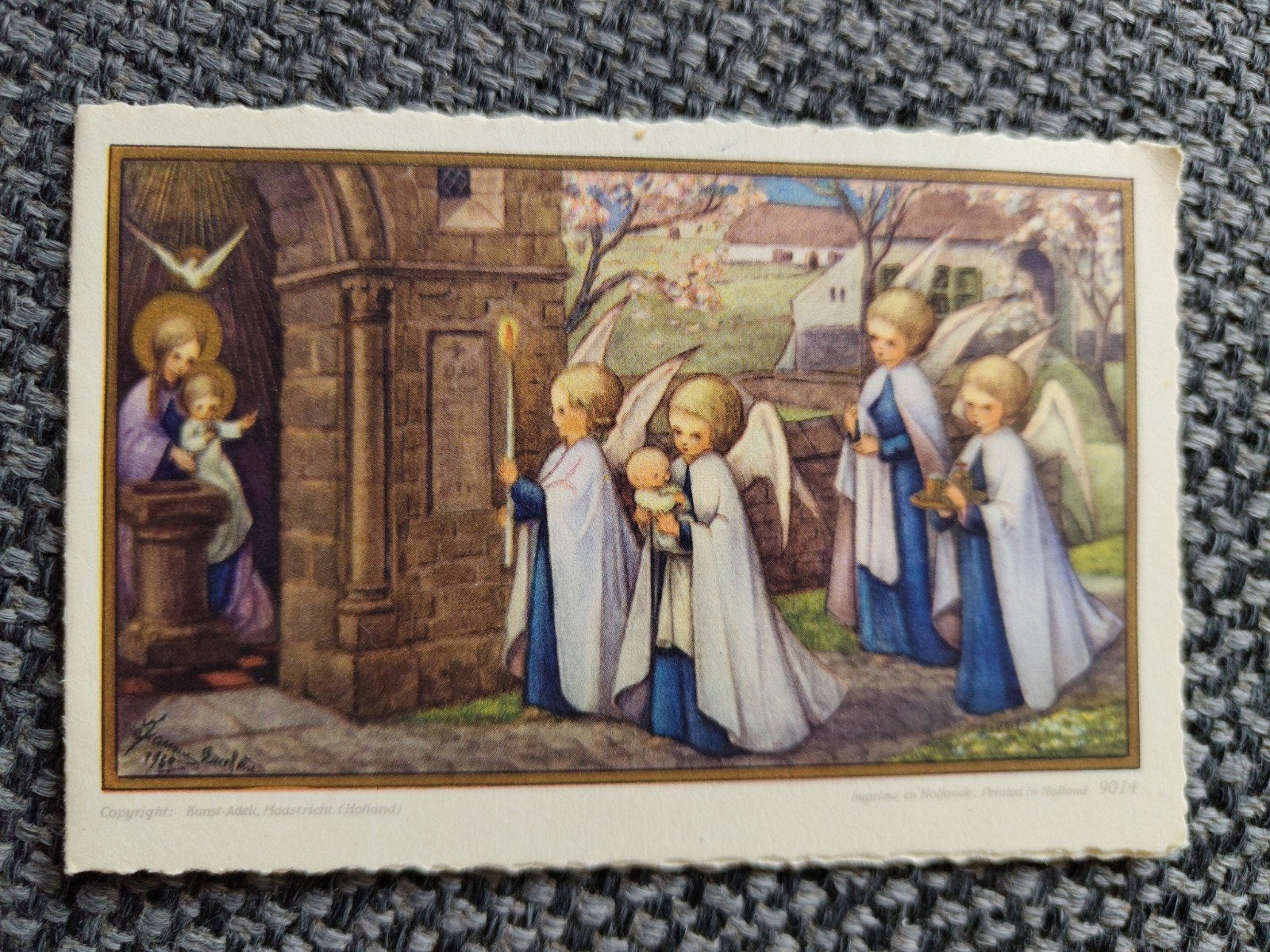 Maria te Alkmaar, Verzamelen, Ophalen of Verzenden, Voor 1970, Geboortekaartje