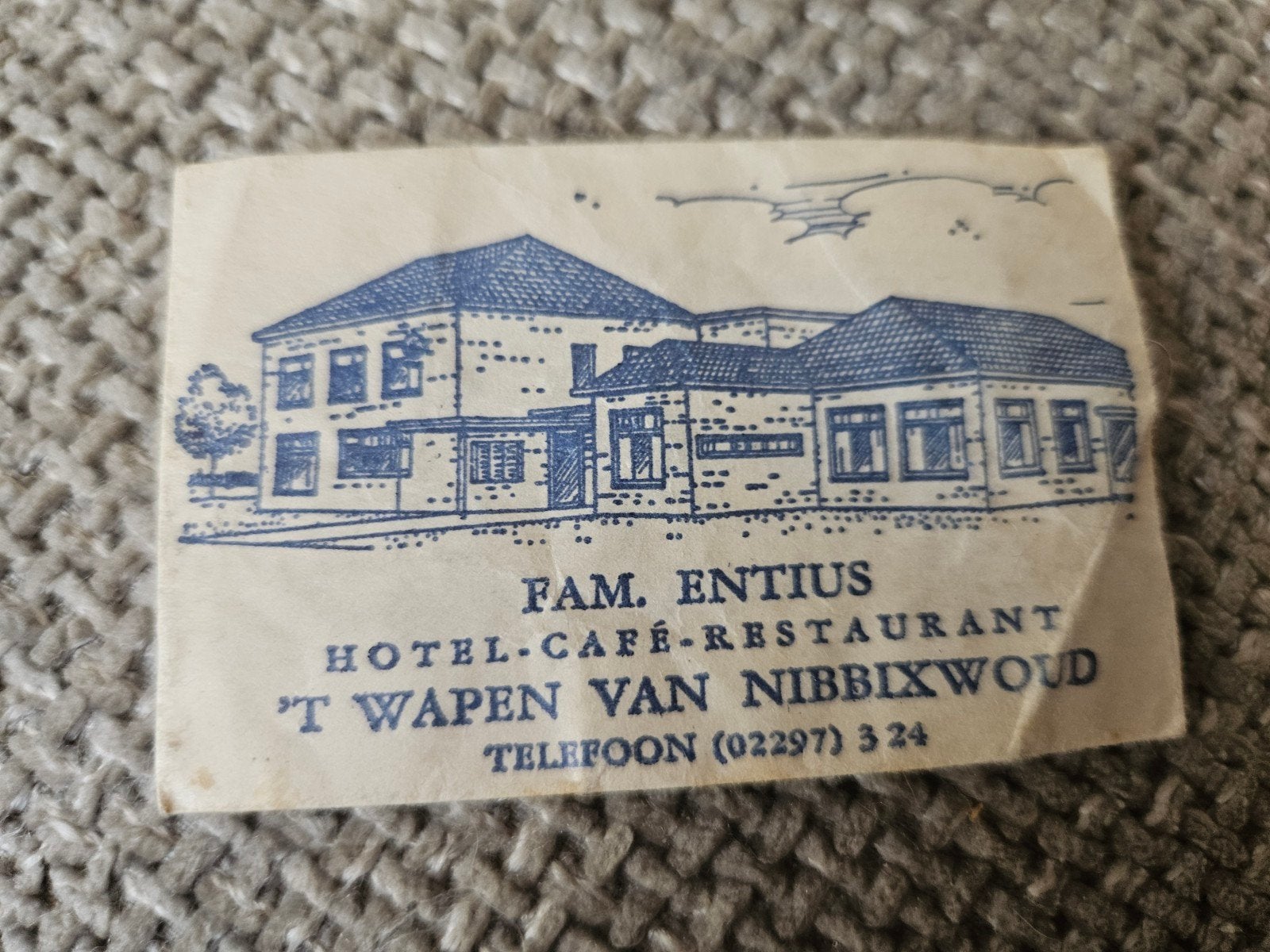 Hotel-Café-Restaurant 't Wapen van Nibbixwo, Verzamelen, Ophalen of Verzenden