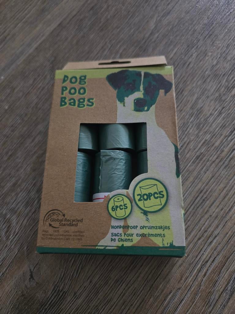 Nog 6 nieuwe poepzakjes voor honden, Dieren en Toebehoren, Honden-accessoires, Ophalen, Nieuw