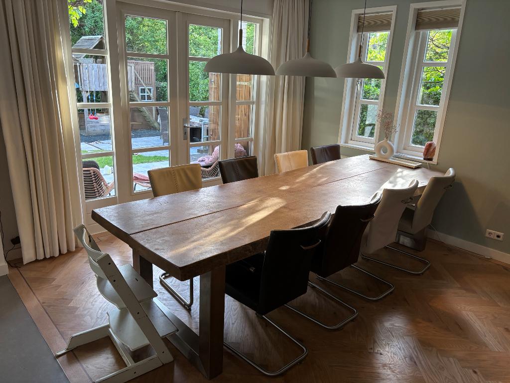 Boomstamtafel, Ophalen, Eikenhout, 200 cm of meer, 50 tot 100 cm