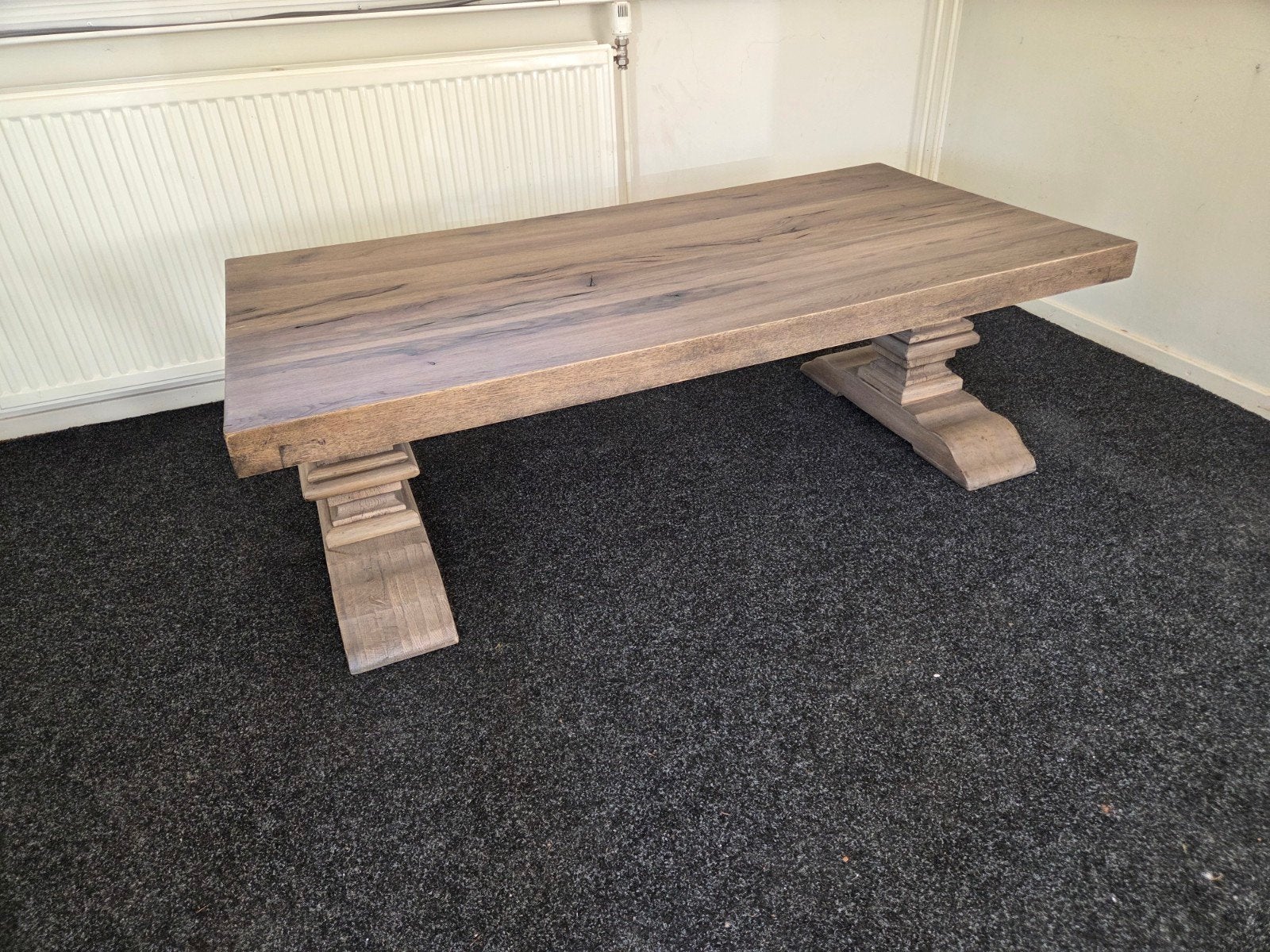 Mooie eiken salon tafel 140x80, Huis en Inrichting, Gebruikt, 100 tot 150 cm, Eikenhout, 75 – 100