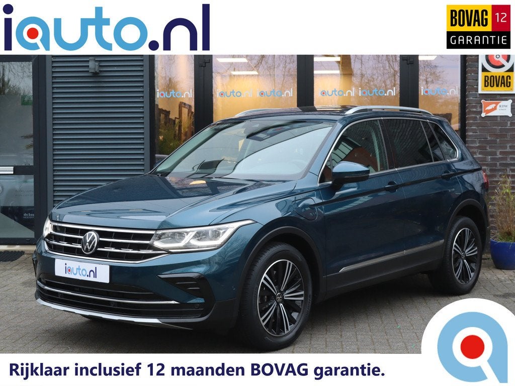 Volkswagen Tiguan 1.4 TSI 245pk eHybrid Elegance Pano/IQ.Lig, Auto's, Volkswagen, 12 maanden, 4 cilinders, Blauw, Grijs