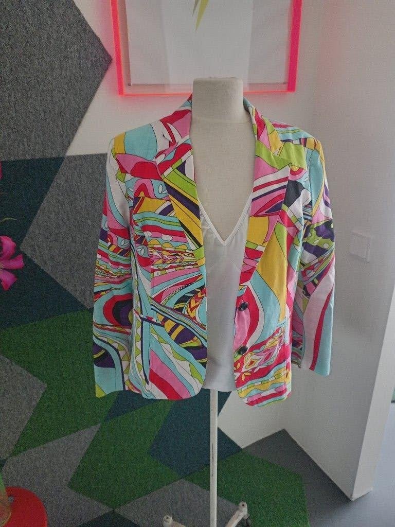 Vrolijk LIV Colbert - Maat XL - ZGAN, Meerkleurig, Maat 46/48 (XL) of groter, Ophalen of Verzenden, Zo goed als nieuw