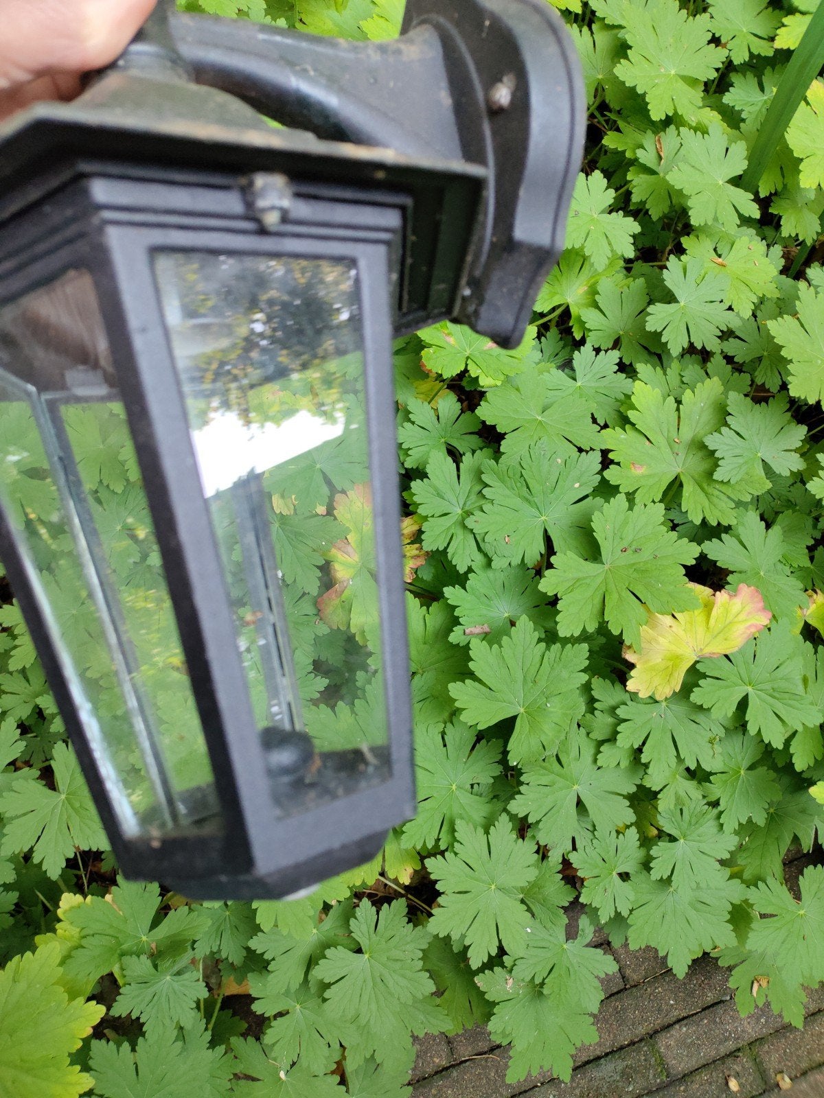 Vintage tuin lamp, hang, Ophalen, Wandlamp, 50 tot 250 watt, Netvoeding