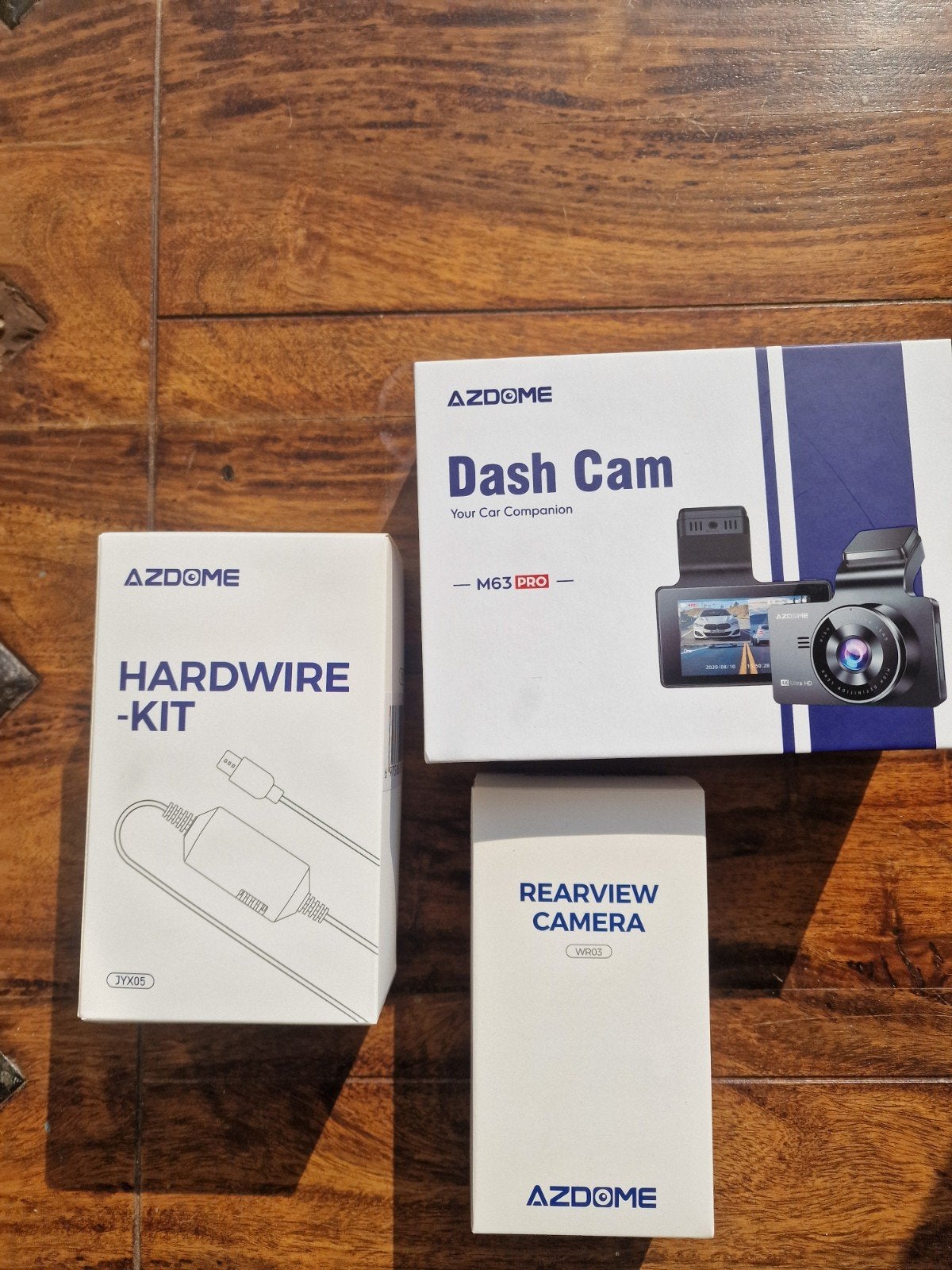azdome dashcam met rearview camera en hardware kit, Ophalen, Nieuw
