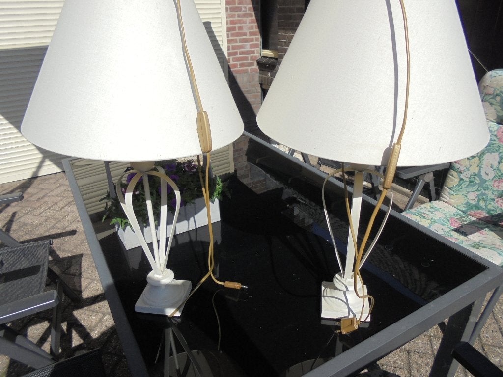 2 mooie schemer lampen, Huis en Inrichting, Lampen | Tafellampen, Ophalen of Verzenden, Zo goed als nieuw, Minder dan 50 cm