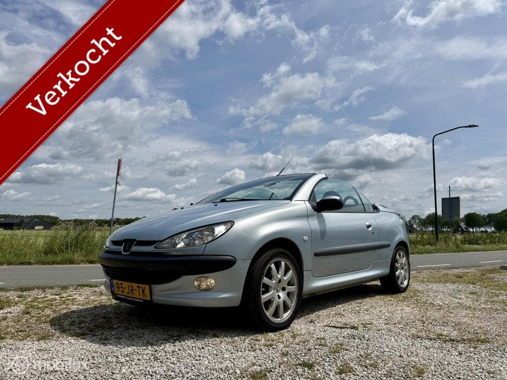 Peugeot 206 CC 1.6-16V, BJ 2002, APK Juli 2027 Nette Cabrio, Auto's, Peugeot, Bedrijf, ABS, Airbags, Alarm, Boordcomputer, Centrale vergrendeling