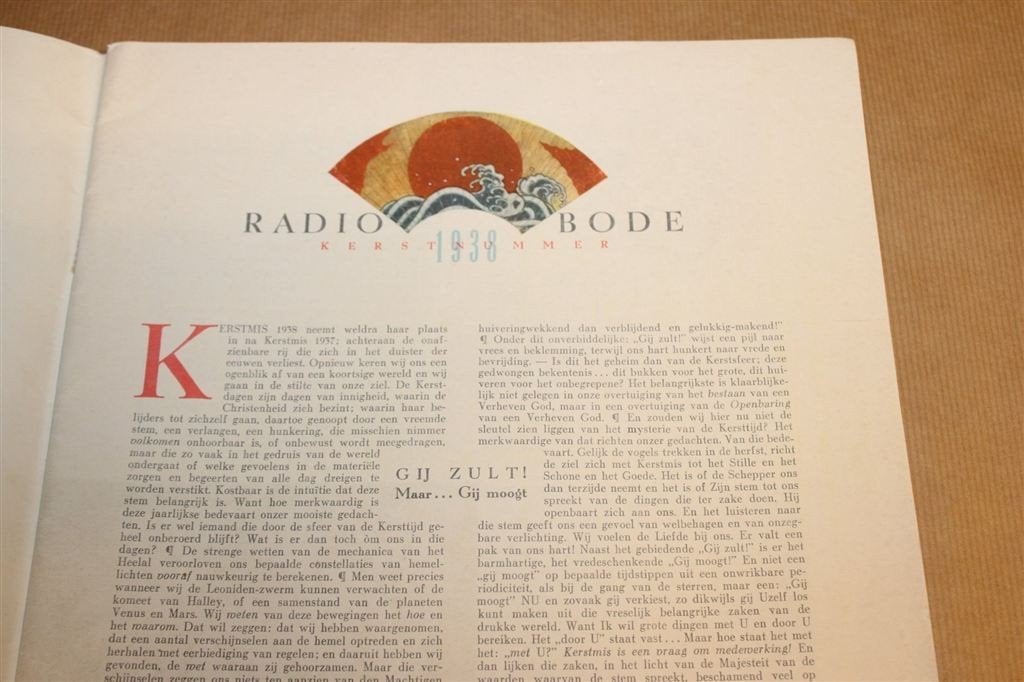 Radio Bode — Kerstnummer 1938 [Geïllustreerd Tijdschrift], Ophalen of Verzenden, Gelezen