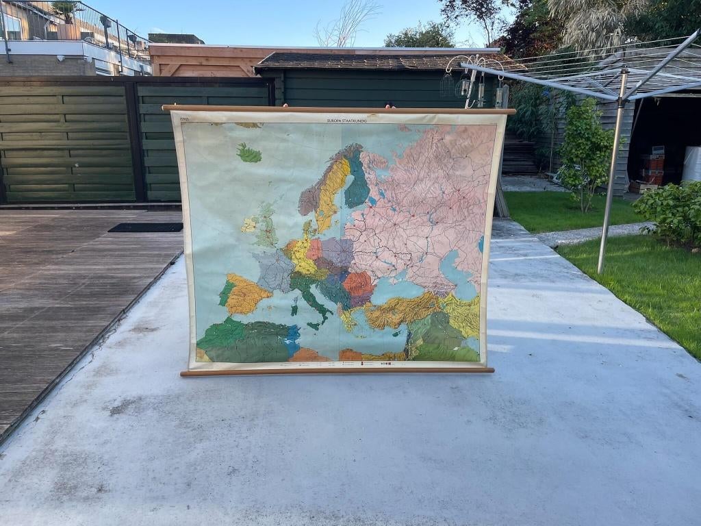 Schoolplaat Europa, Ophalen, Aardrijkskunde