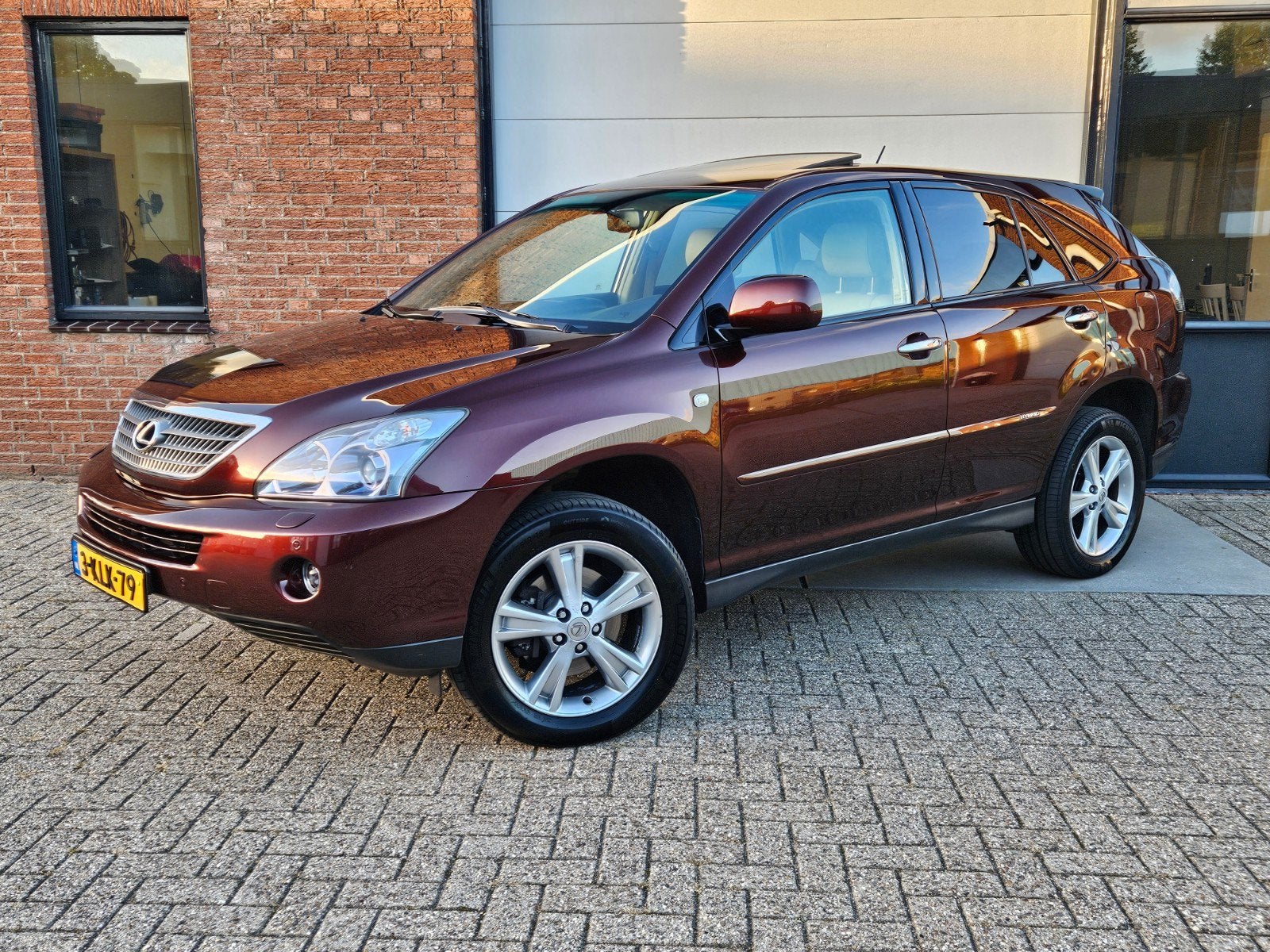 Lexus RX 400H Hybride 2009 GROTE BEURT NETTE AUTO!, Auto's, Automaat, 3311 cc, Beige, Leder