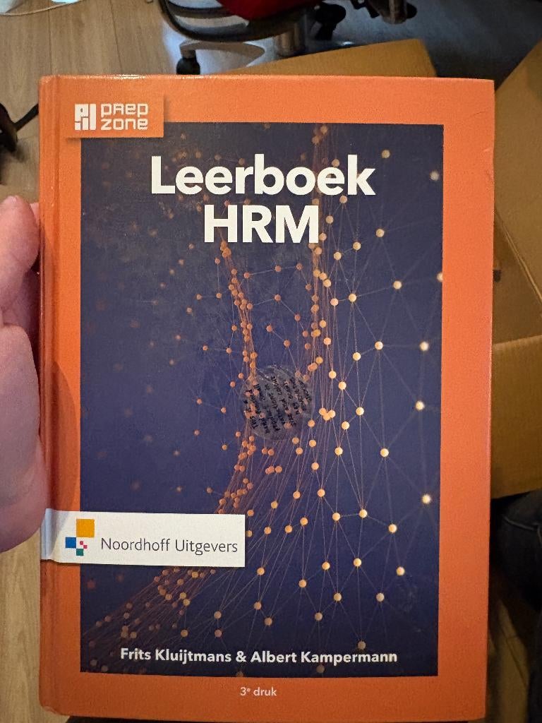 Leerboek HRM, Kluijtmans en Kampermann, 3e druk, Ophalen of Verzenden, Zo goed als nieuw, Economie en Marketing