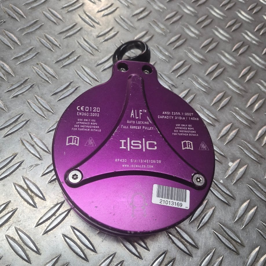 ISC R-ALF (2-WAY LOCKING) Zelfblokkerende katrol Betaal in3!, Sport en Fitness, Klimsport-accessoire, Gebruikt, Ophalen of Verzenden
