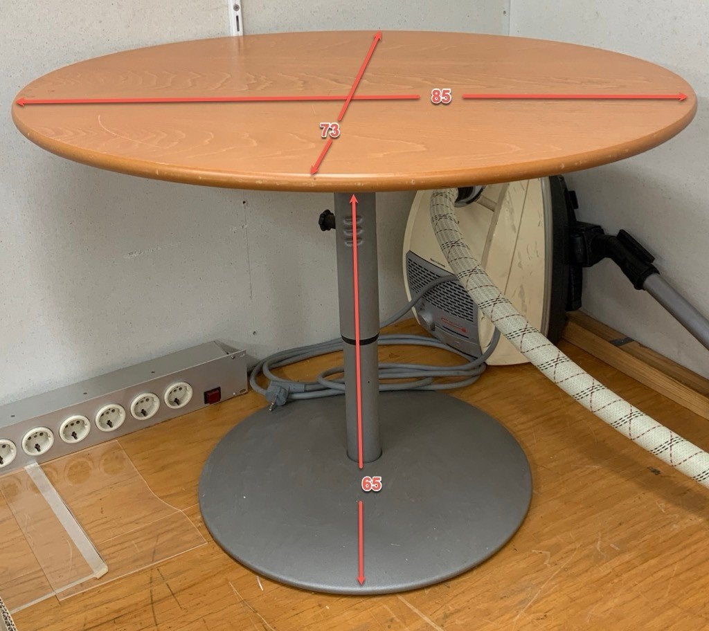 Tafel ovaal kersenhout, Huis en Inrichting, Tafels | Eettafels, Ophalen, Gebruikt, 50 tot 100 cm, 50 tot 100 cm