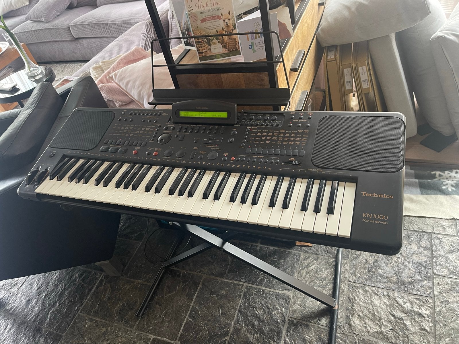 Technics KN1000 PCM Keyboard - Compleet met standaard, Ophalen, Met standaard, Technics, 61 toetsen