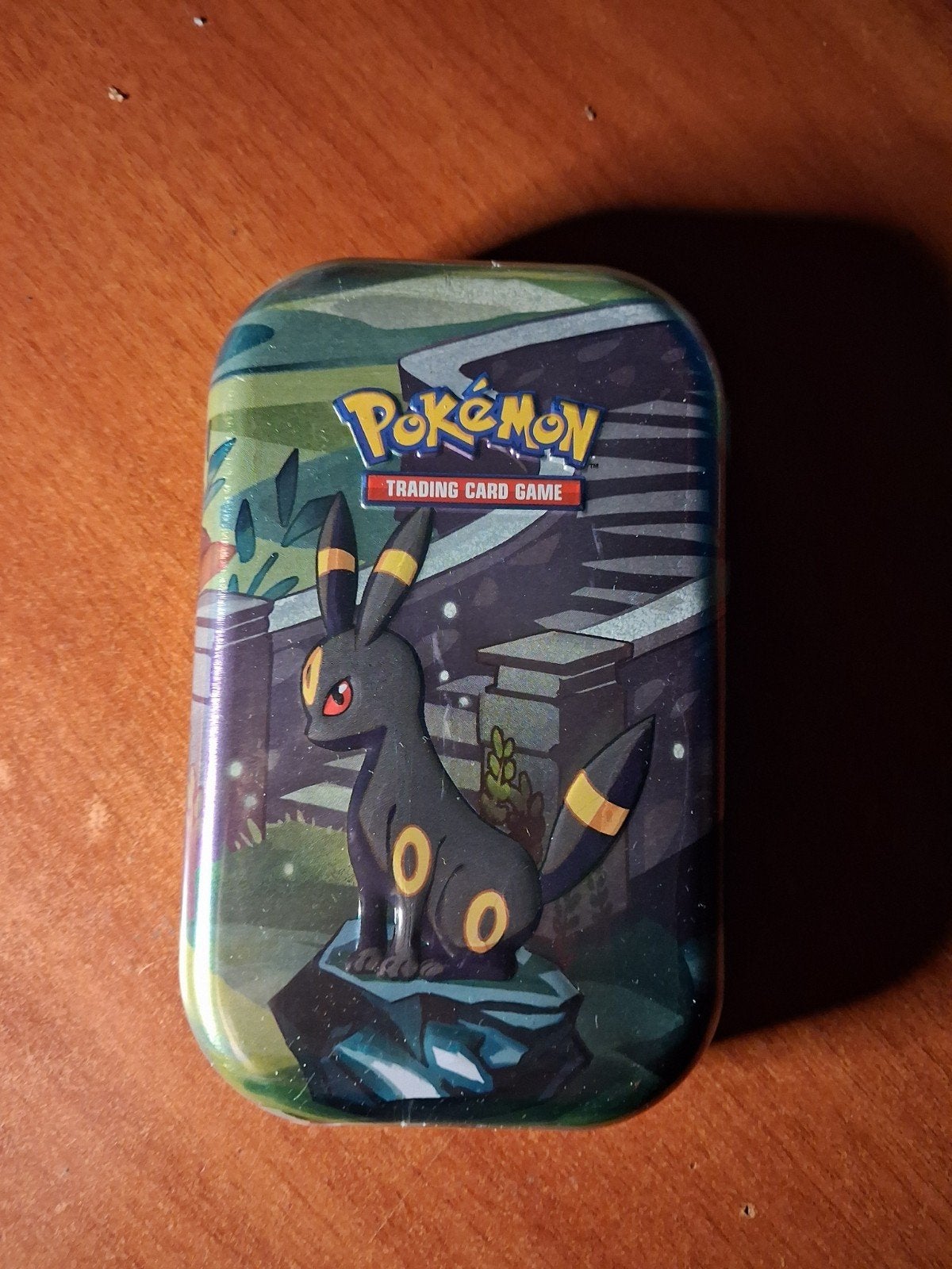 Pokemon Prismatic Evolutions Mini tin Umbreon, Ophalen of Verzenden, Zo goed als nieuw