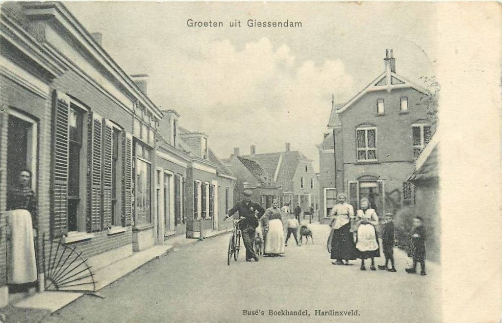 388-551-053 Giessendam Buse's Boekhandel, Hardinxveld, Verzenden, Voor 1920, Zuid-Holland