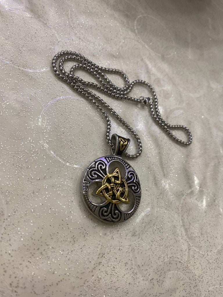 Keltische Ketting / Viking Odin Kelten Nordic Amulet, Verzenden, Nieuw, Zilver, Overige materialen
